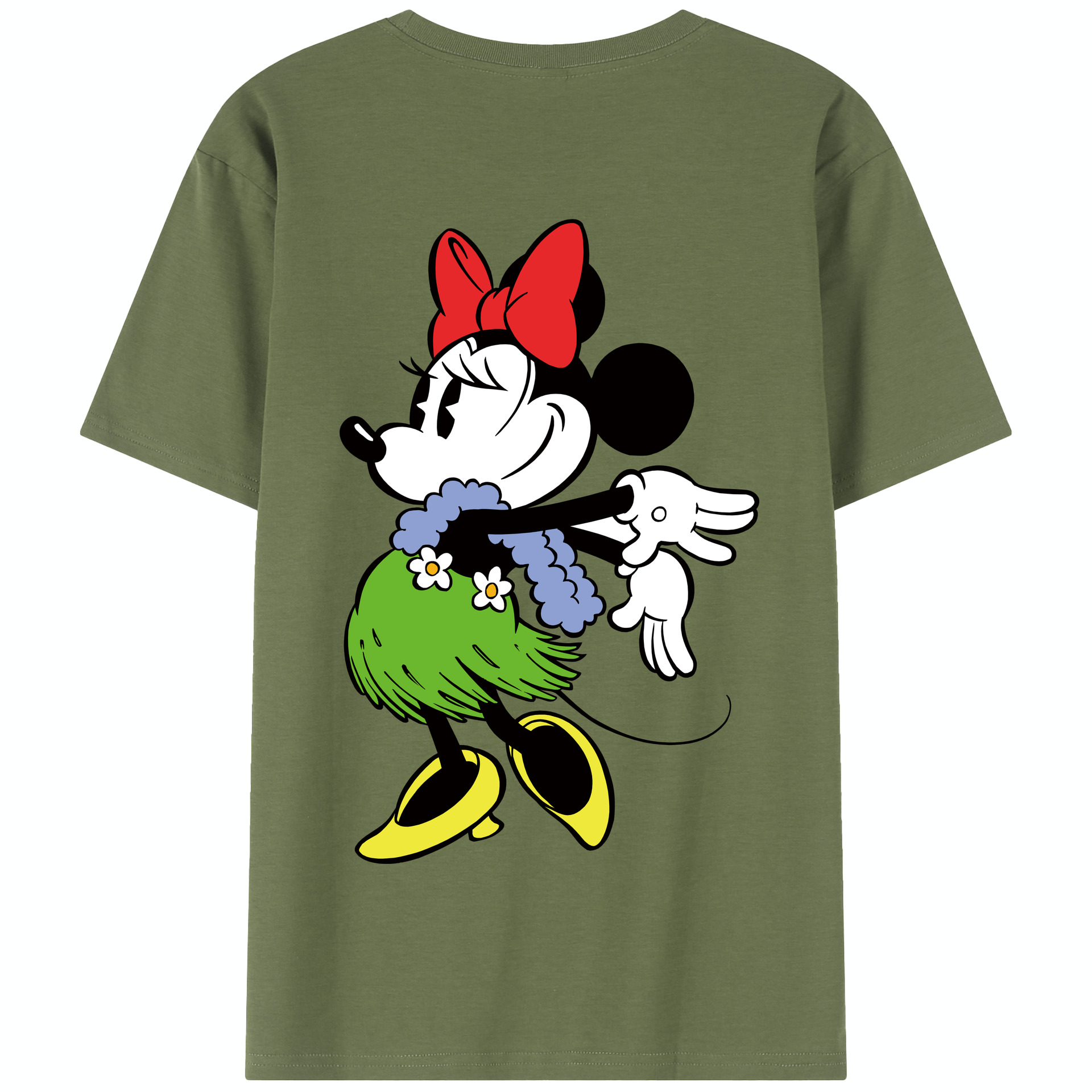 （画像用） ミッキーマウス Mickey Mouse 綿100％半袖Tシャツ（背面プリント）